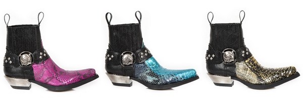 Boots en Python de la collection Luxury de New Rock
